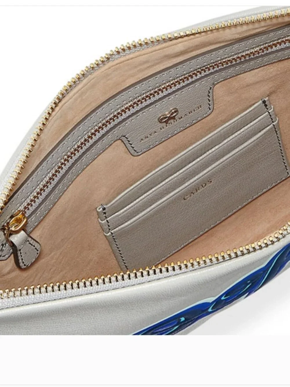 NWT Anya Hindmarch Georgiana Oops Tassel Clutch